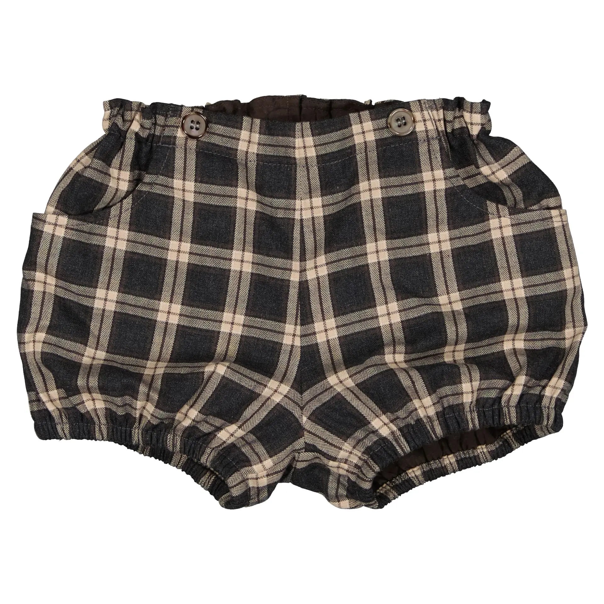 Bloomer À Bretelles Ternes - Tartan Gris
