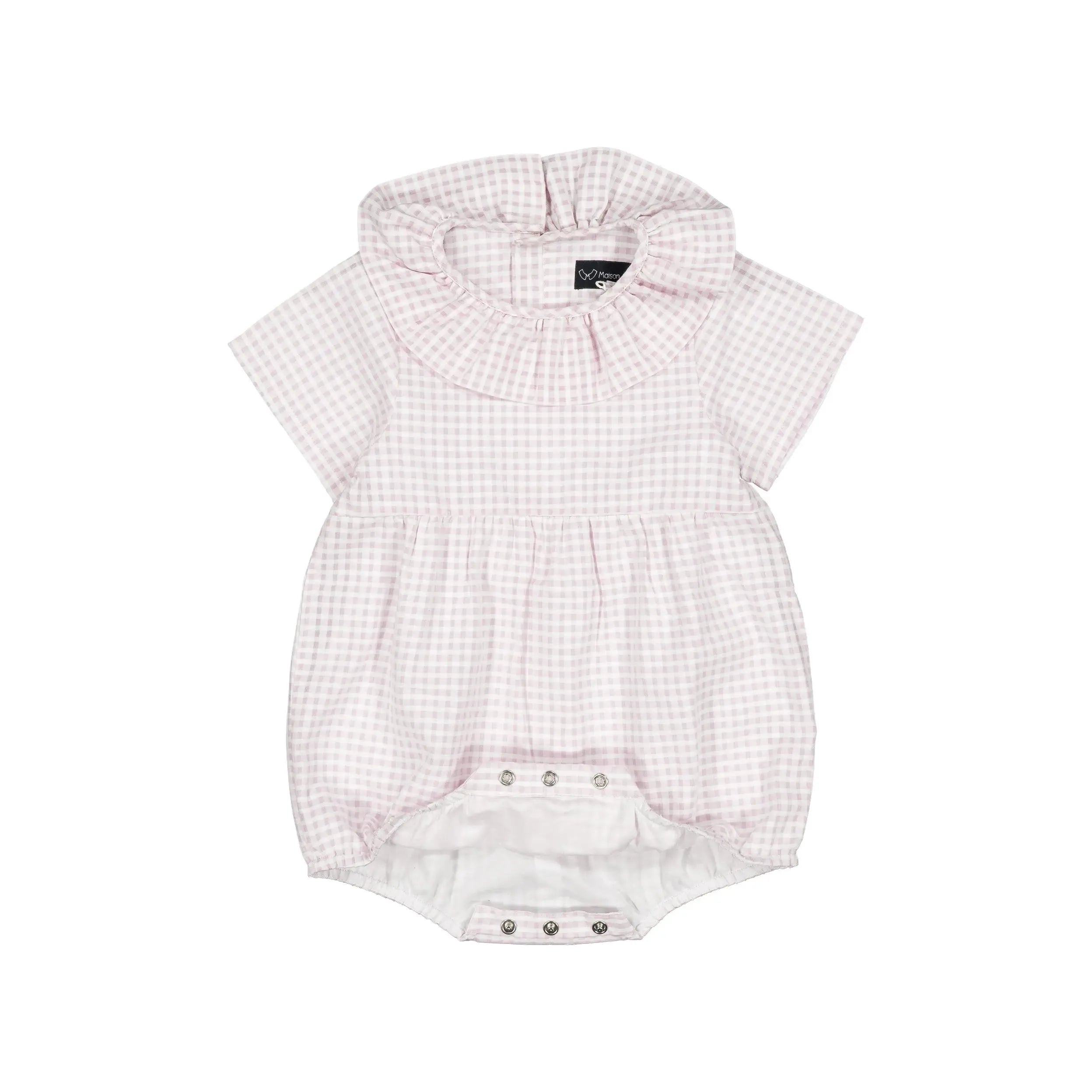 Barboteuse Dupleix - Vichy Rose