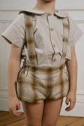 Bloomer À Bretelles Ternes - Tartan Miel