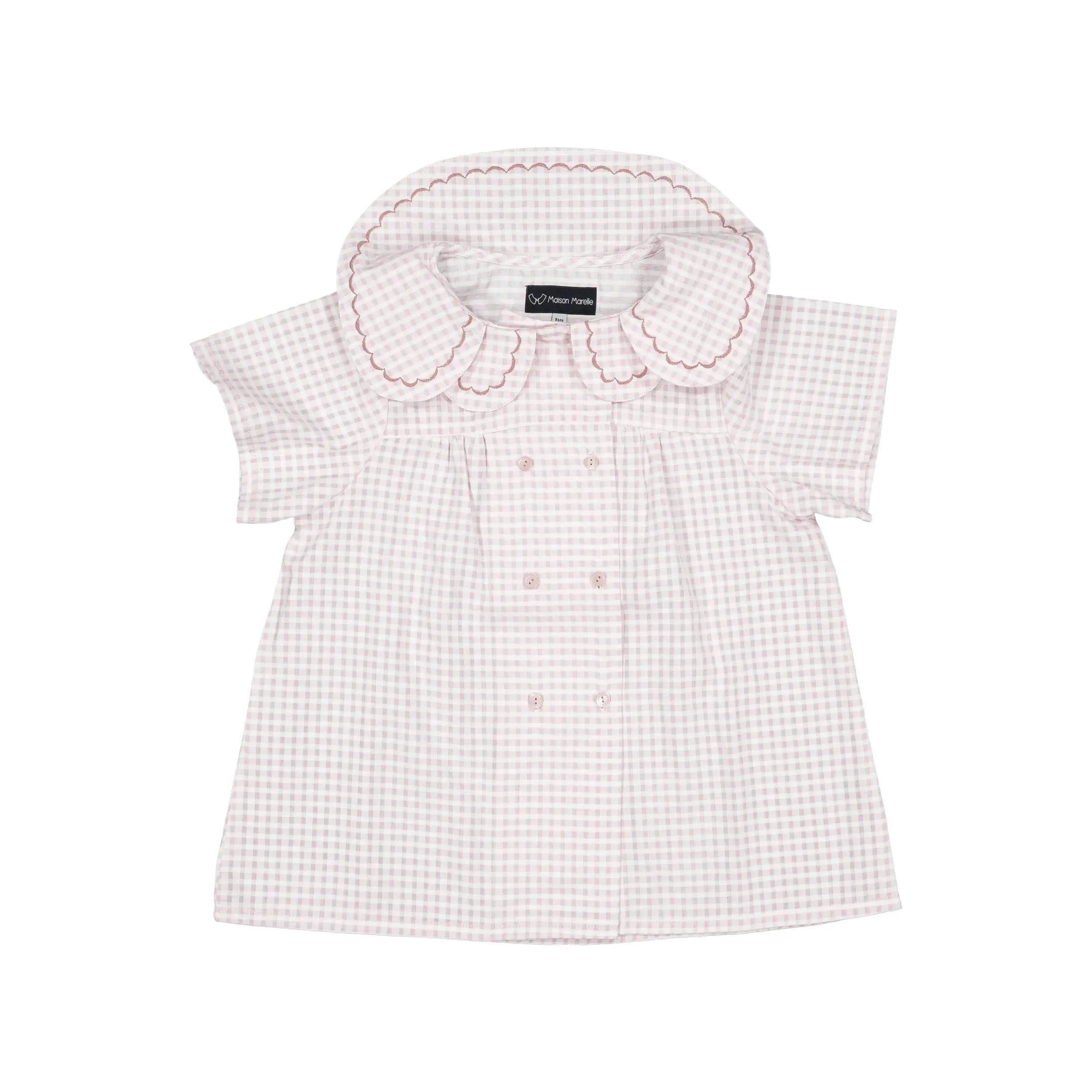 Blouse Nollet - Vichy Rose