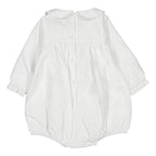 Barboteuse Liege - Cérémonie Lin Blanc