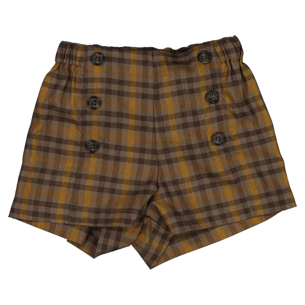 Short Sevres - Tartan Orange - Taupe