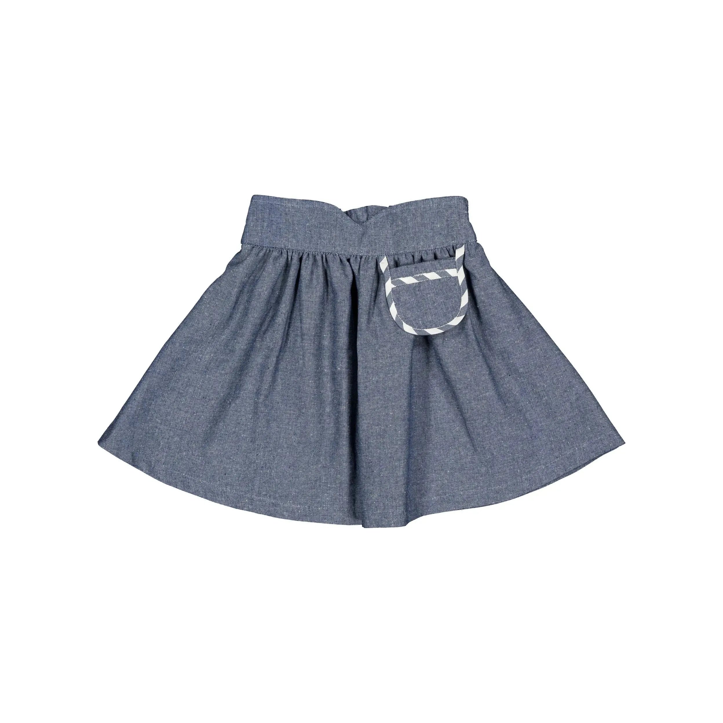 Jupe Tournon -Bleu Orage Denim