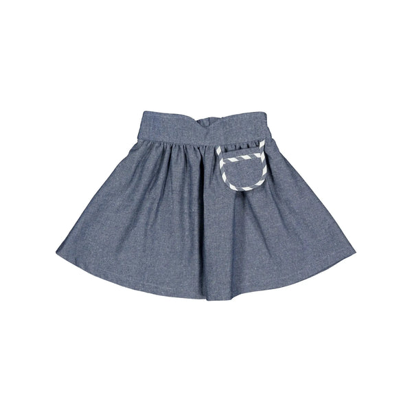 Jupe Tournon -Bleu Orage Denim