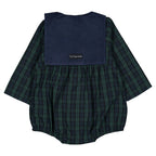 Barboteuse Bac - Tartan Bleu