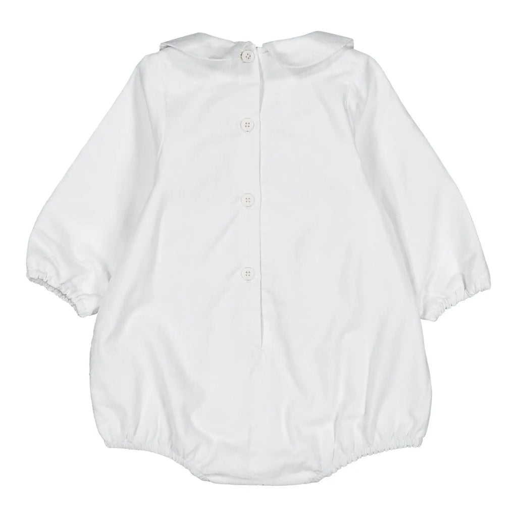 Barboteuse Jourdain - Cérémonie Velours Blanc