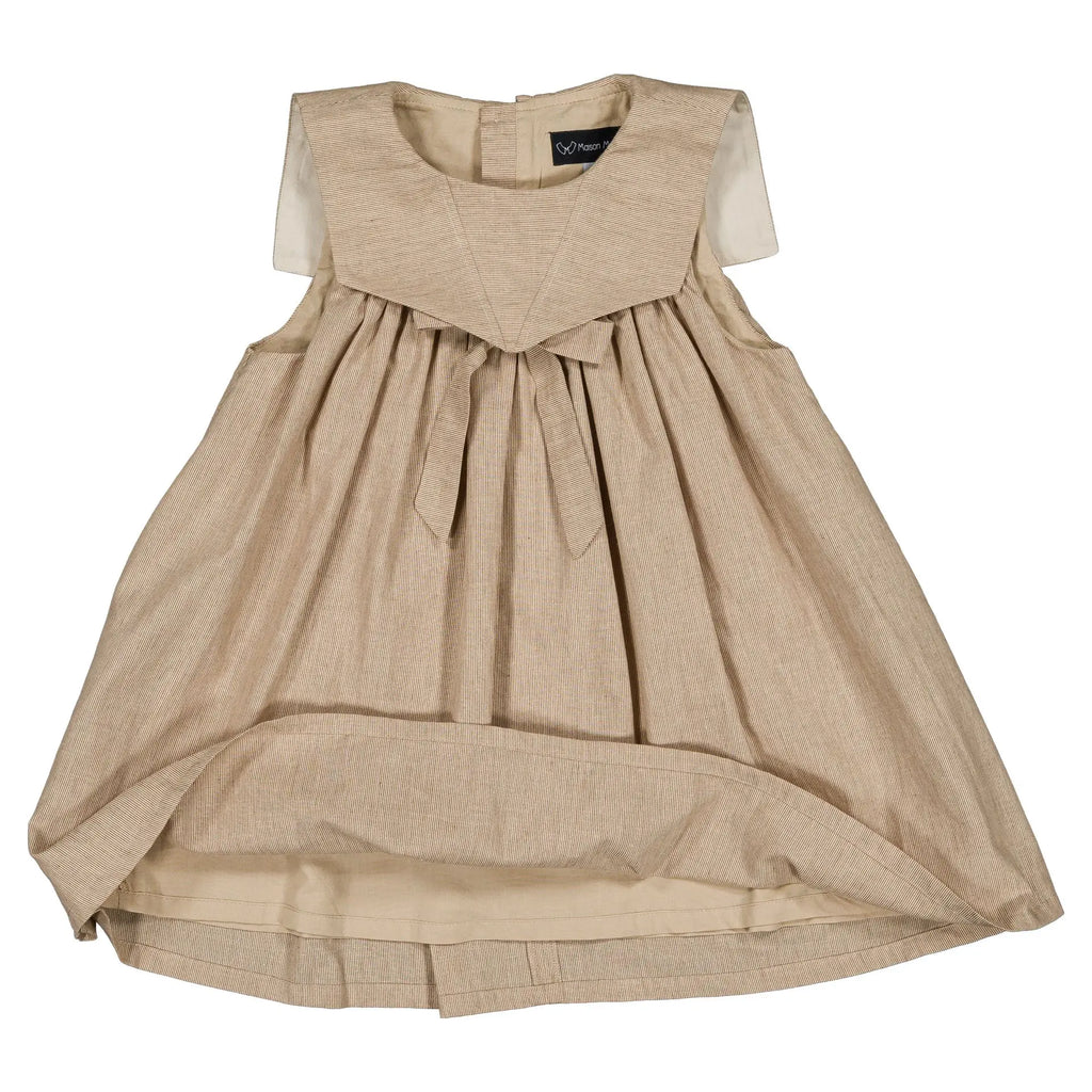 Robe Elie - Beige Fines Rayures