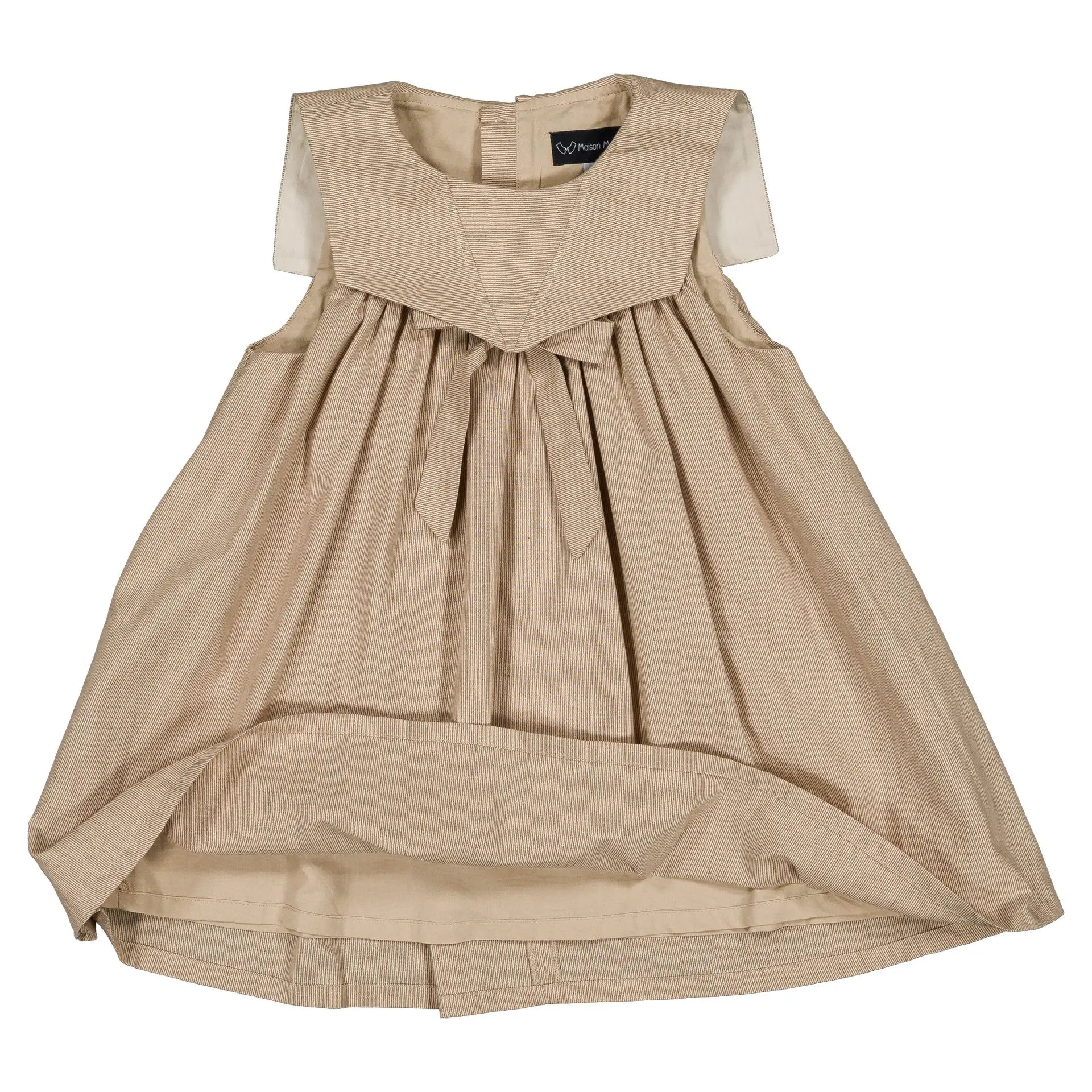 Robe Elie - Beige Fines Rayures