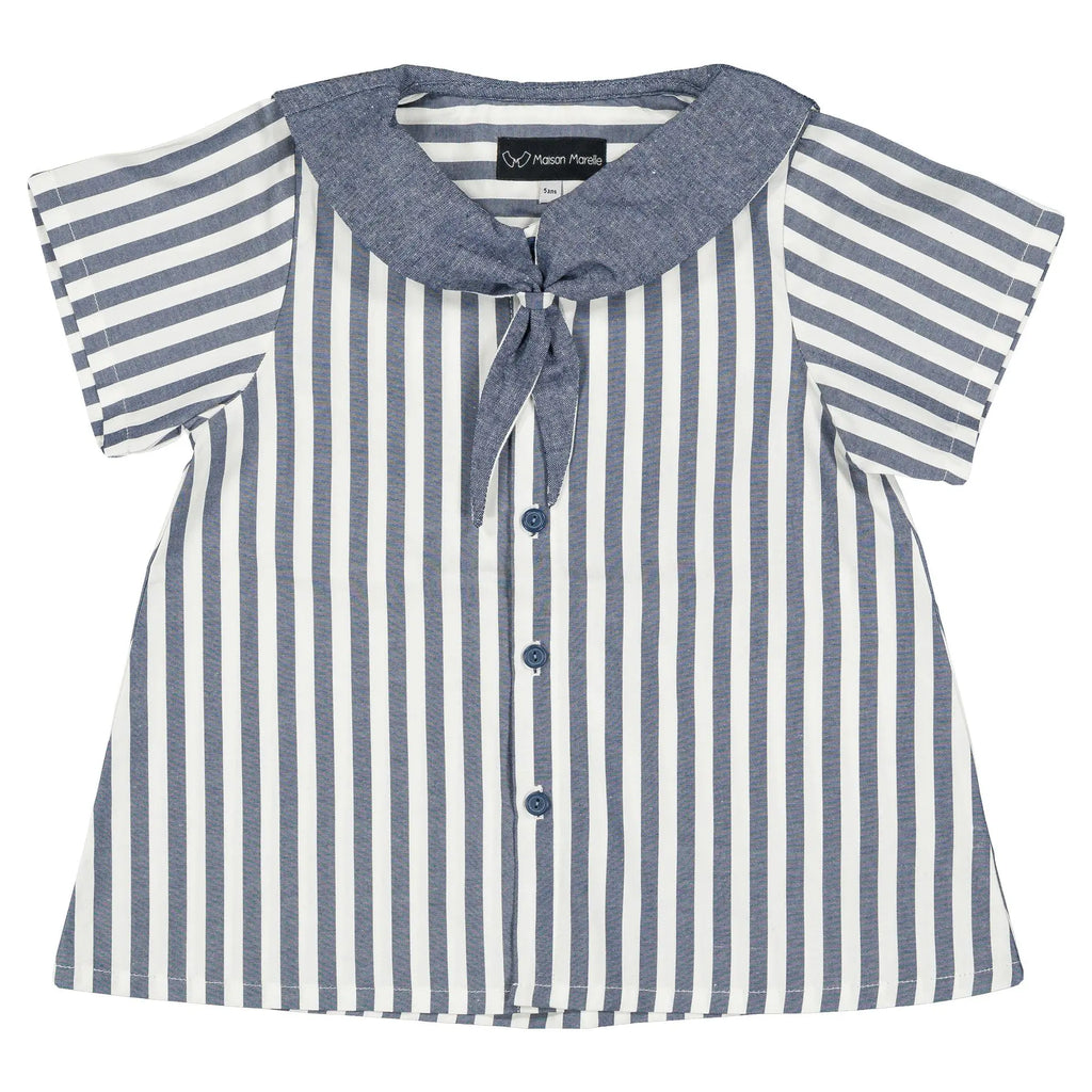 Blouse Monge - Rayé Bleu Foncé