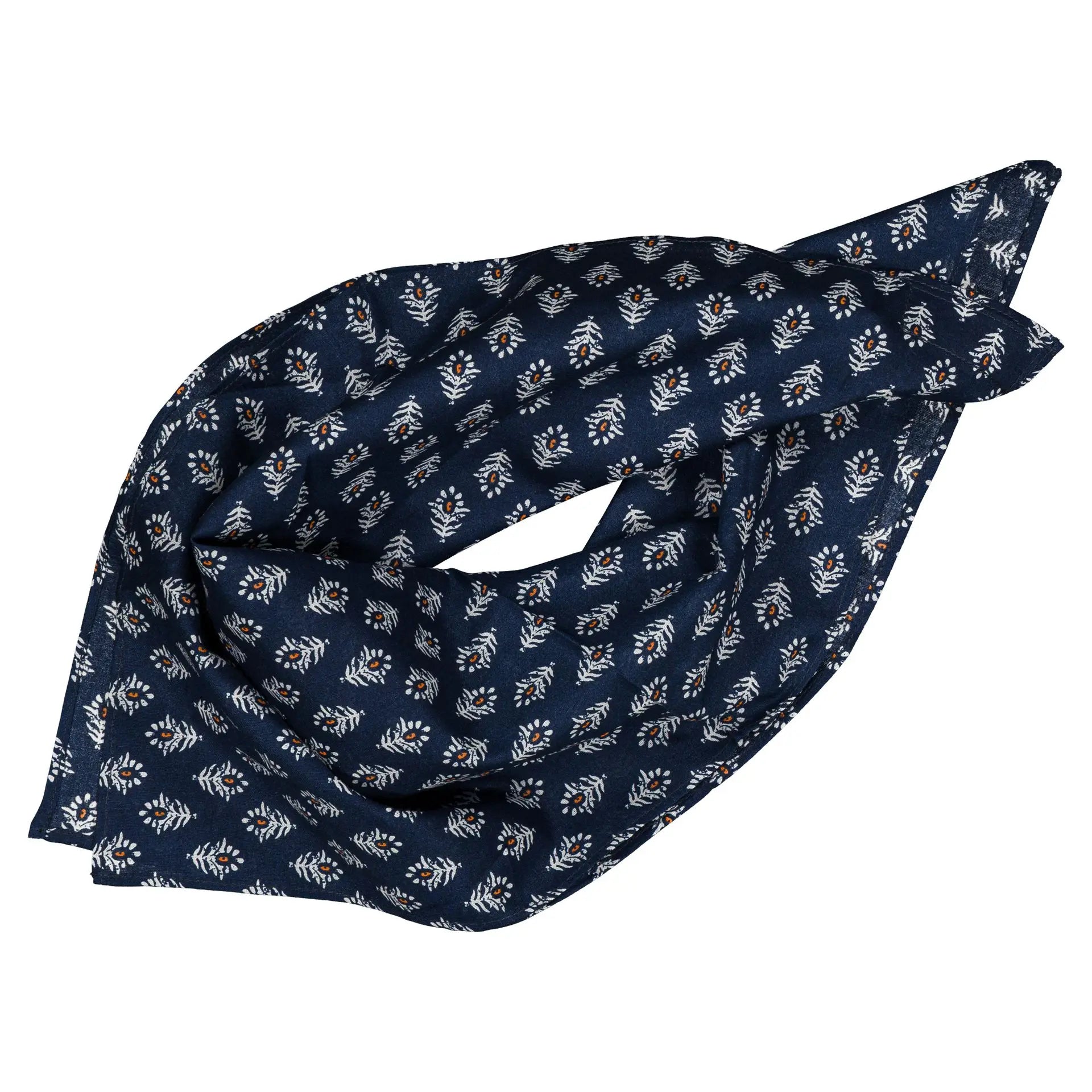 Foulard Vendôme - Bleu Blockprint