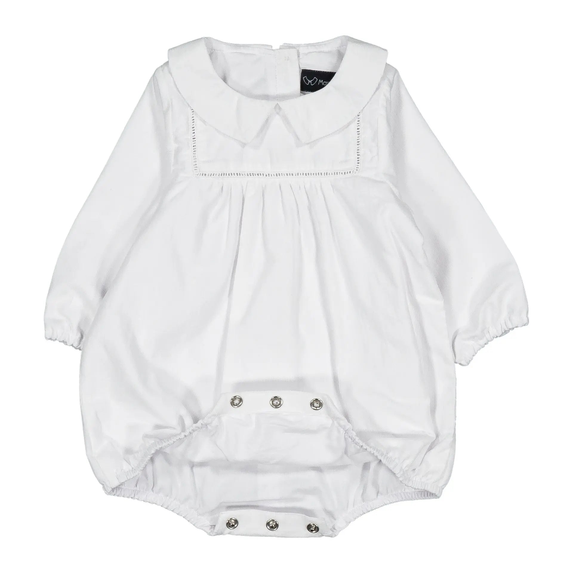 Barboteuse Jourdain - Cérémonie Velours Blanc