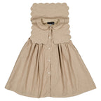 Robe Elysée - Beige Fines Rayures