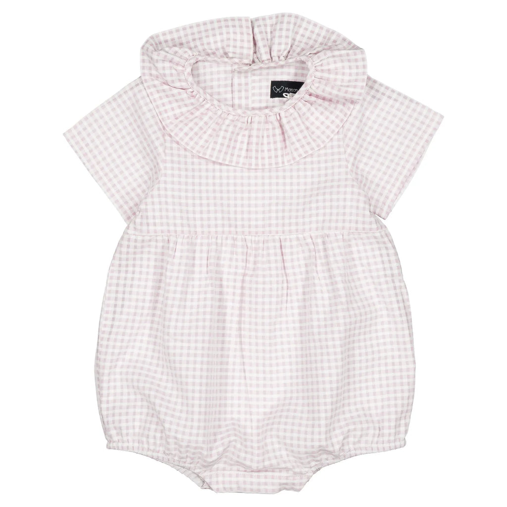 Barboteuse Dupleix - Vichy Rose