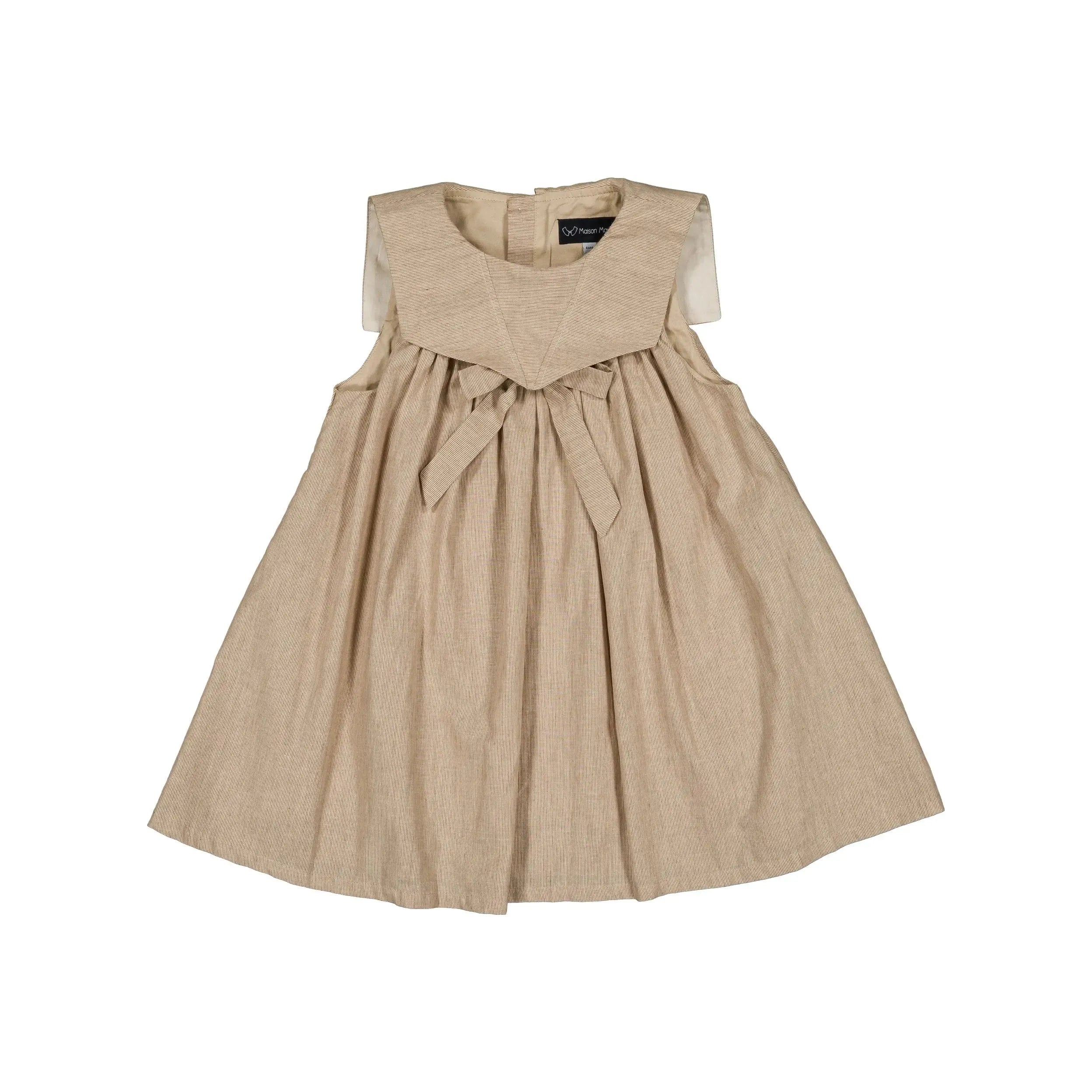 Robe Elie - Beige Fines Rayures