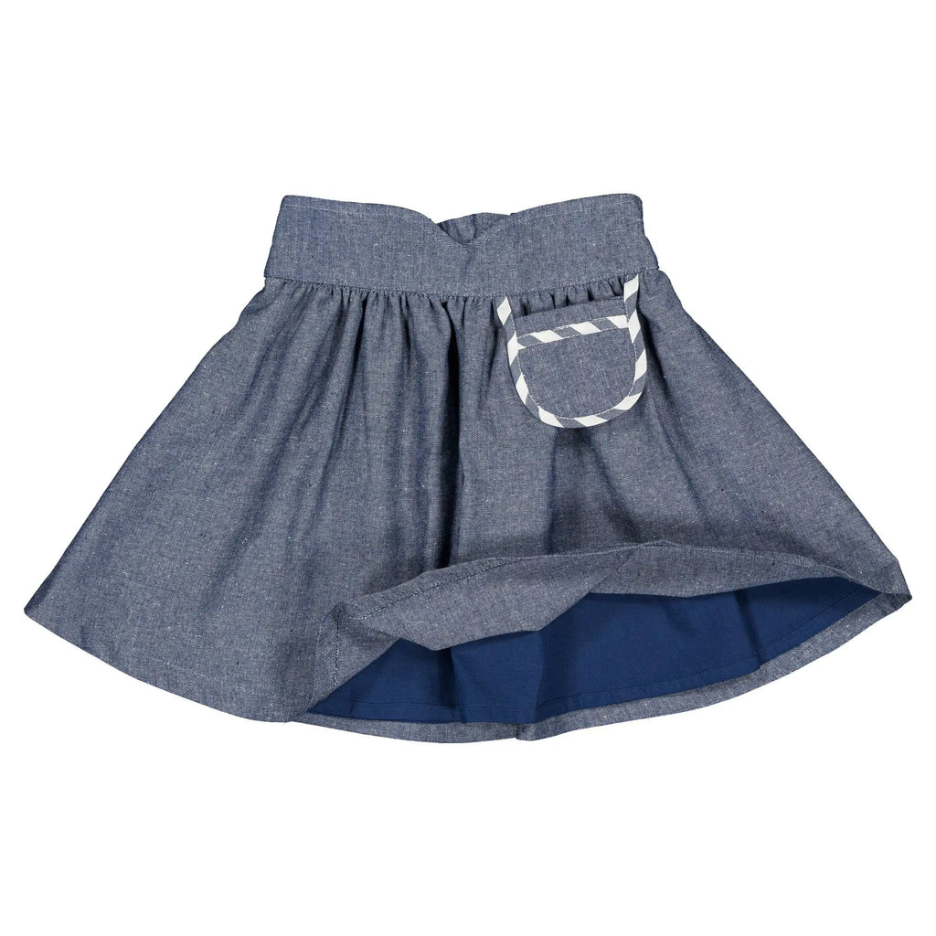 Jupe Tournon -Bleu Orage Denim