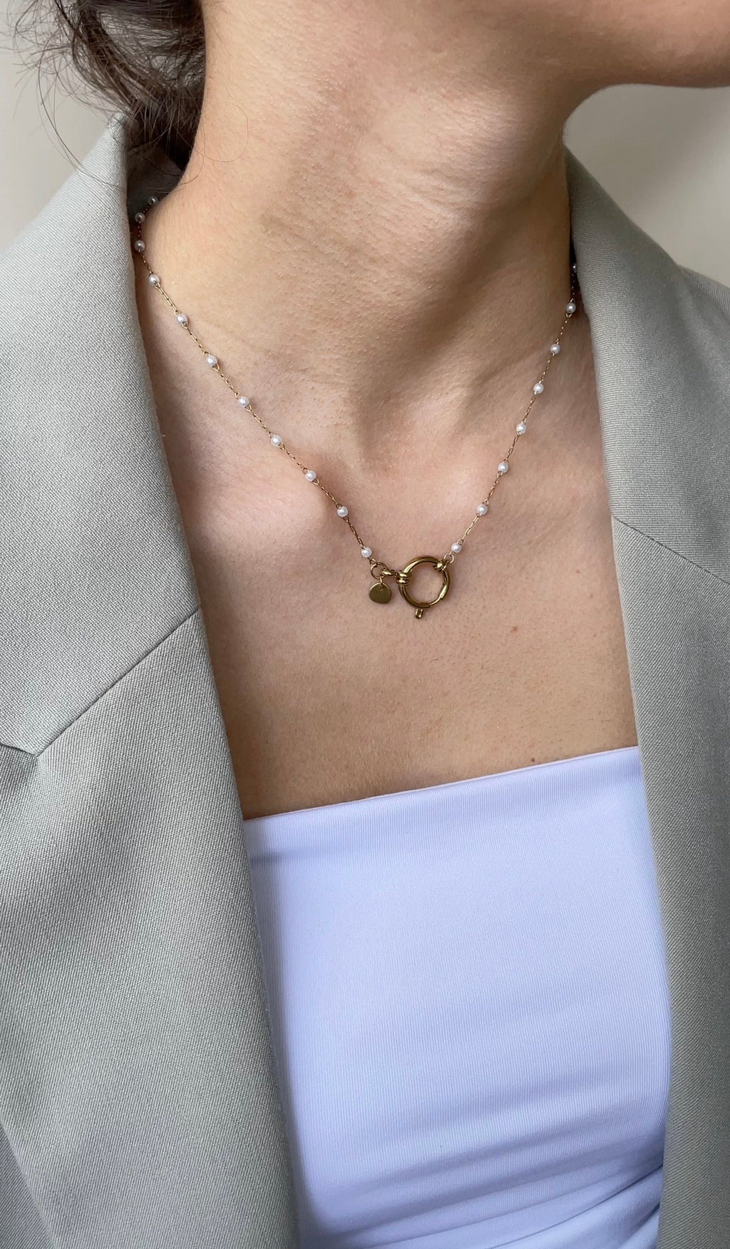 Collier Simple Pearl