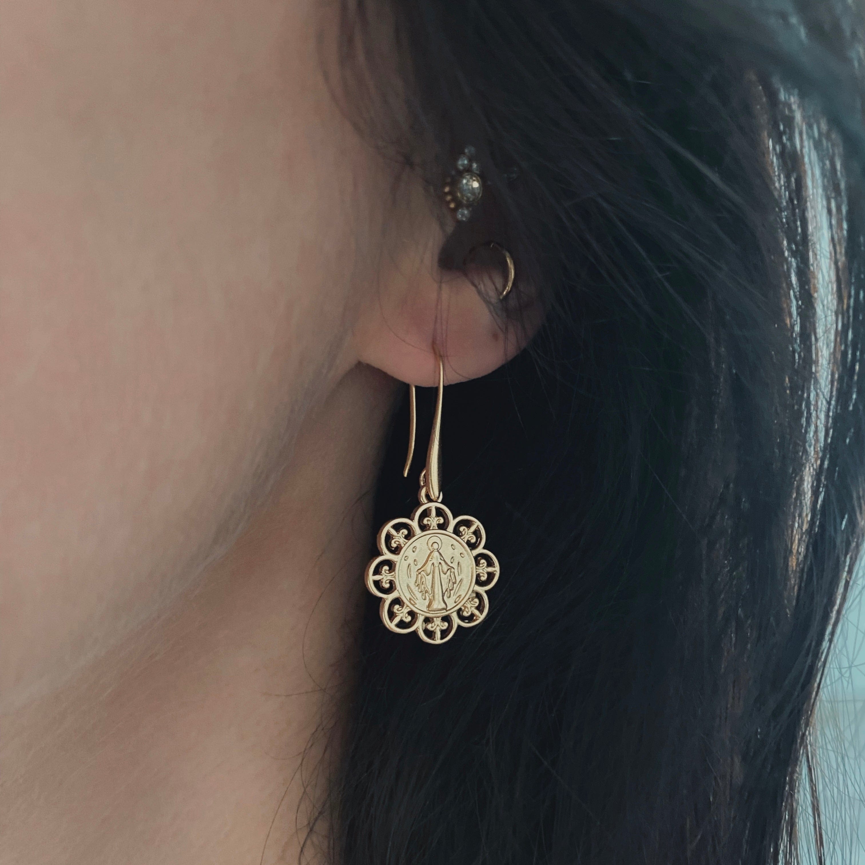 Boucles D'Oreilles Moire