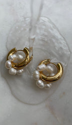 Boucles D'Oreilles Bold Flower Hoops