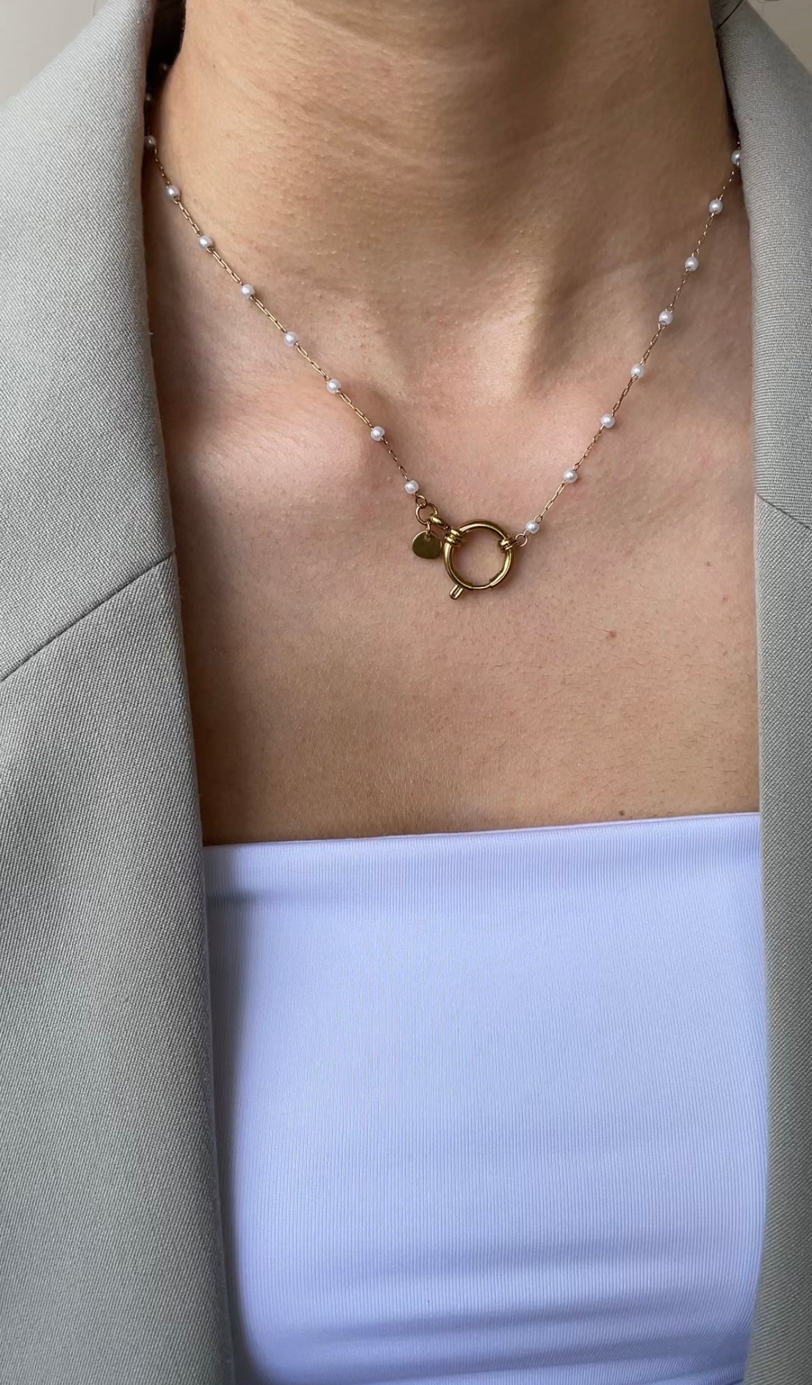 Collier Simple Pearl