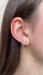 Boucles D'Oreilles Mono Strass Earring
