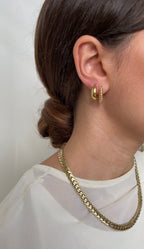 Collier Cuban Striped Chain