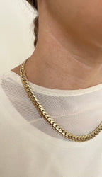 Collier Cuban Striped Chain