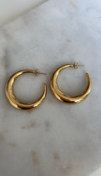 Boucles D'Oreilles Moon Hoops