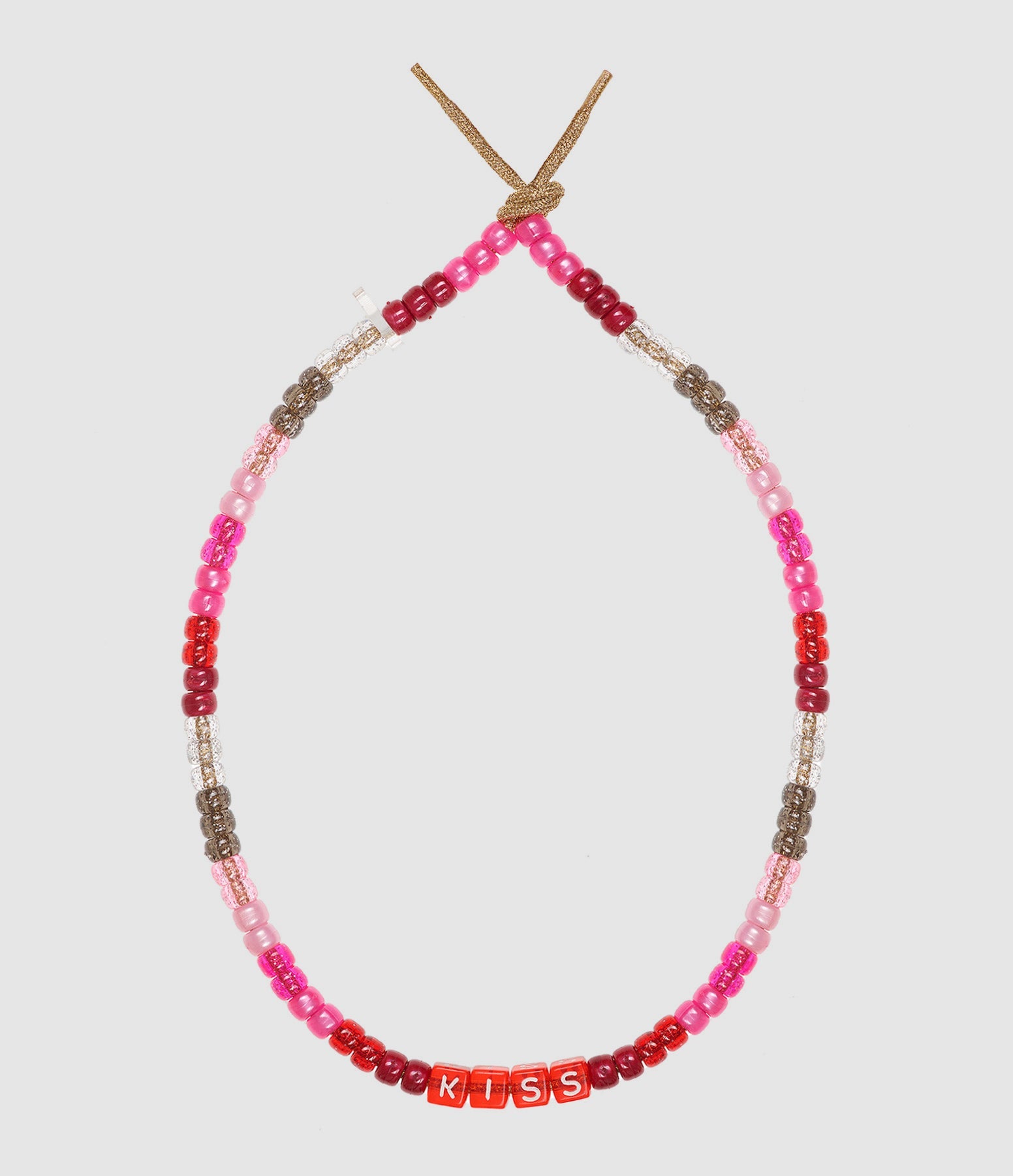 Lauren Rubinski - Collier Love Beads Kiss Rose - Femme