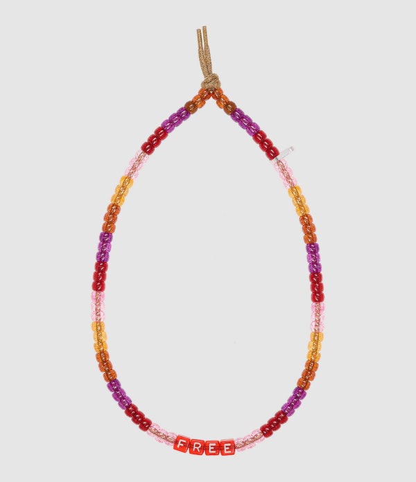 Lauren Rubinski - Collier Love Beads Free Rose - Femme