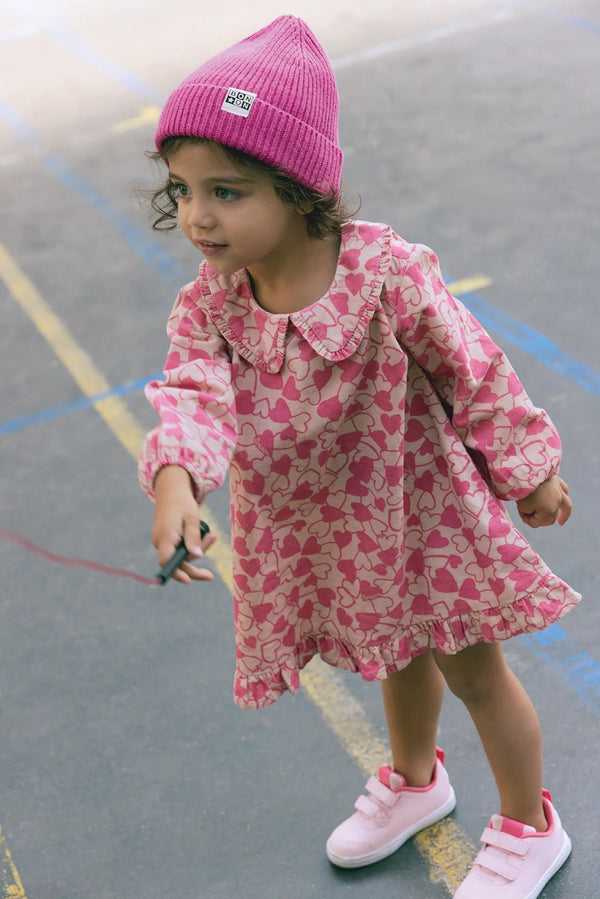 Robe - Joset Rose Imprimé Cœur