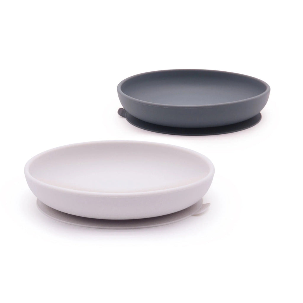 Set 2 Assiettes Ventouses En Silicone - Cloud/Storm