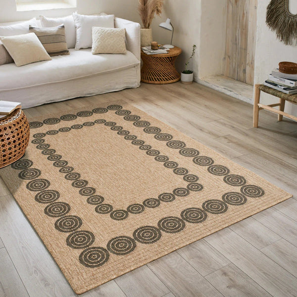 Nature - Tapis D'Intérieur/Extérieur - Polypropylène - Noir