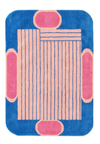 Nuage Sucré - Tapis D'Intérieur - Laine/Coton - Bleu