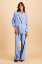 Ensemble Veste Ambre & Pantalon Bleu Ciel