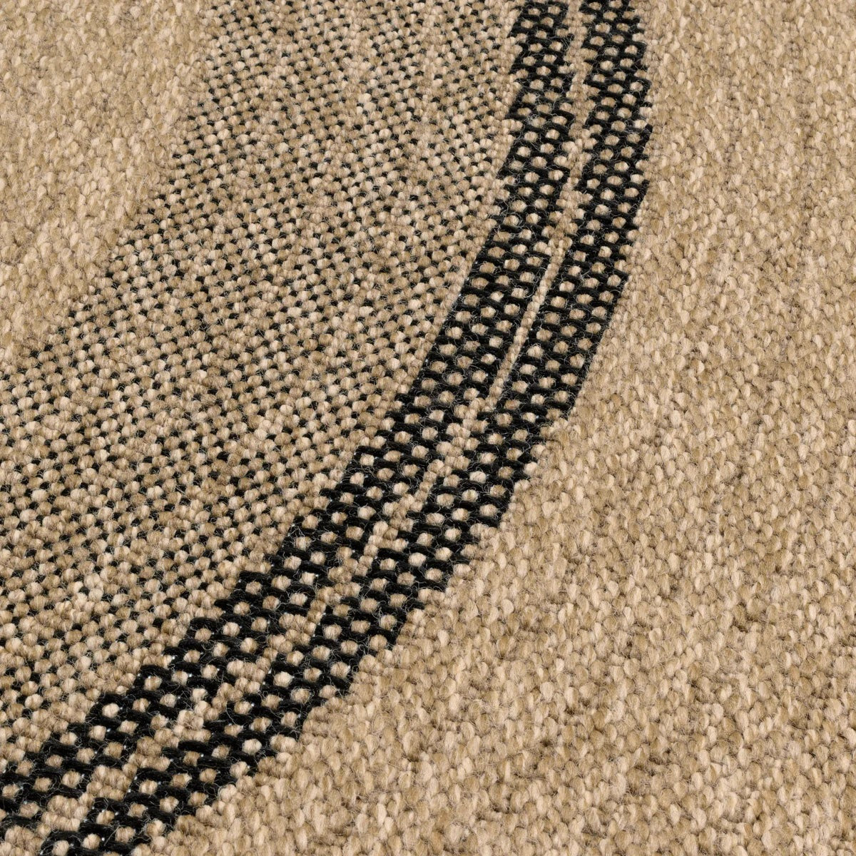 Nature - Tapis D'Intérieur/Extérieur - Polypropylène - Noir