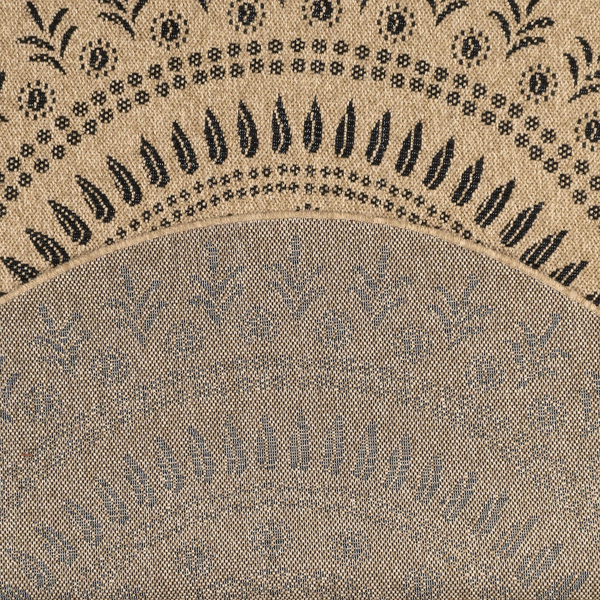 Nature - Tapis D'Intérieur/Extérieur - Polypropylène - Noir