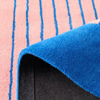 Nuage Sucré - Tapis D'Intérieur - Laine/Coton - Bleu