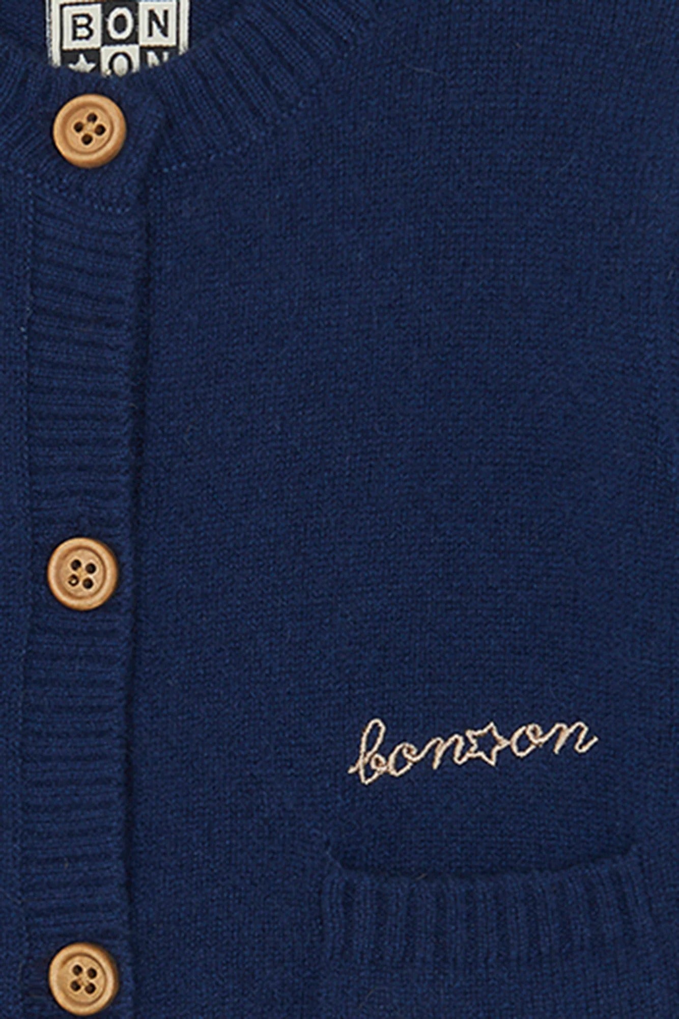 Cardigan - Bleu Bébé 100% Cachemire