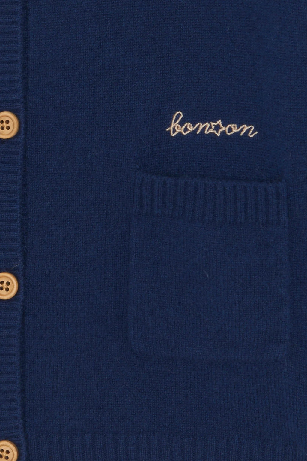 Cardigan - Bleu 100% Cachemire