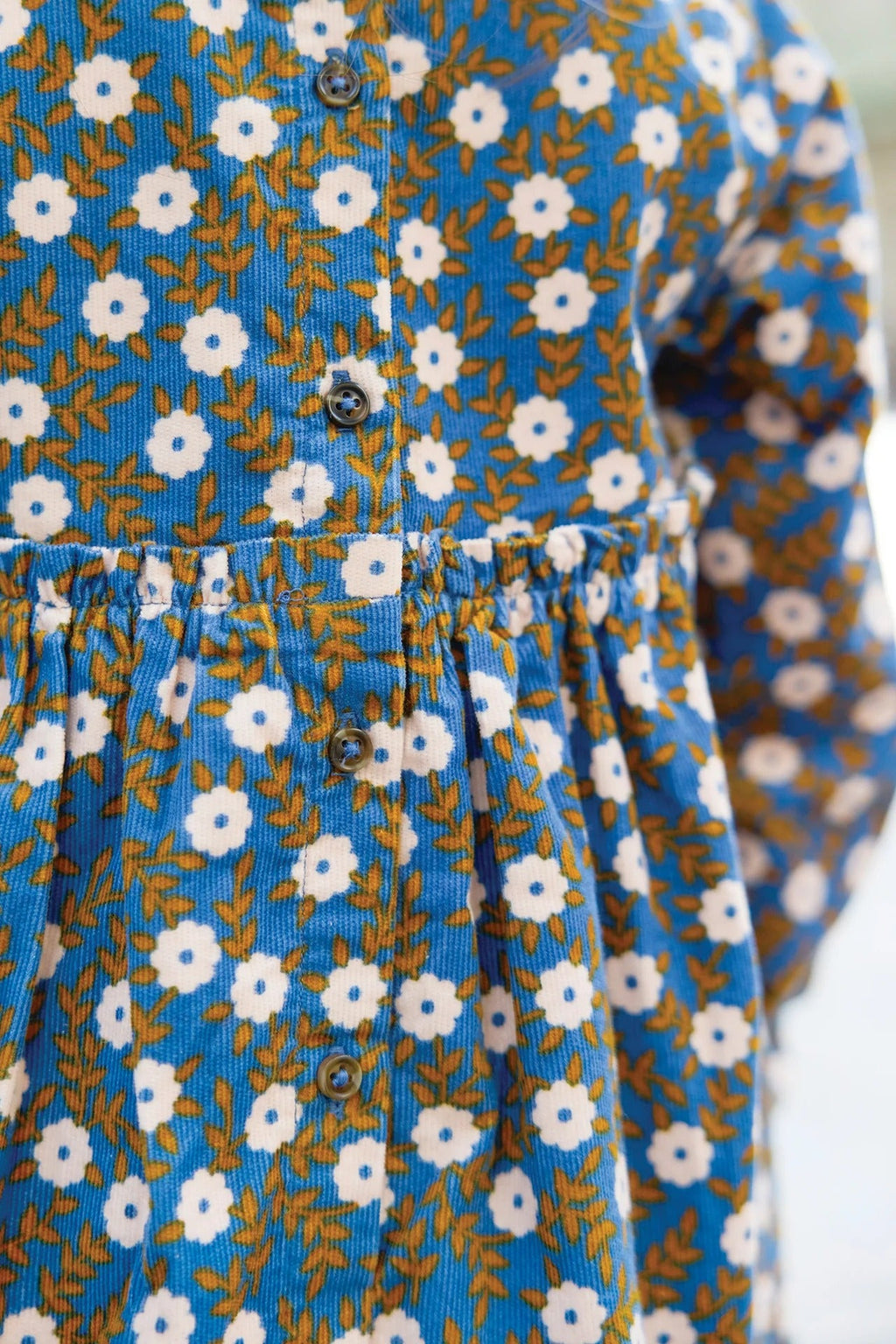 Robe - Dada Bleu Imprimé Fleuri