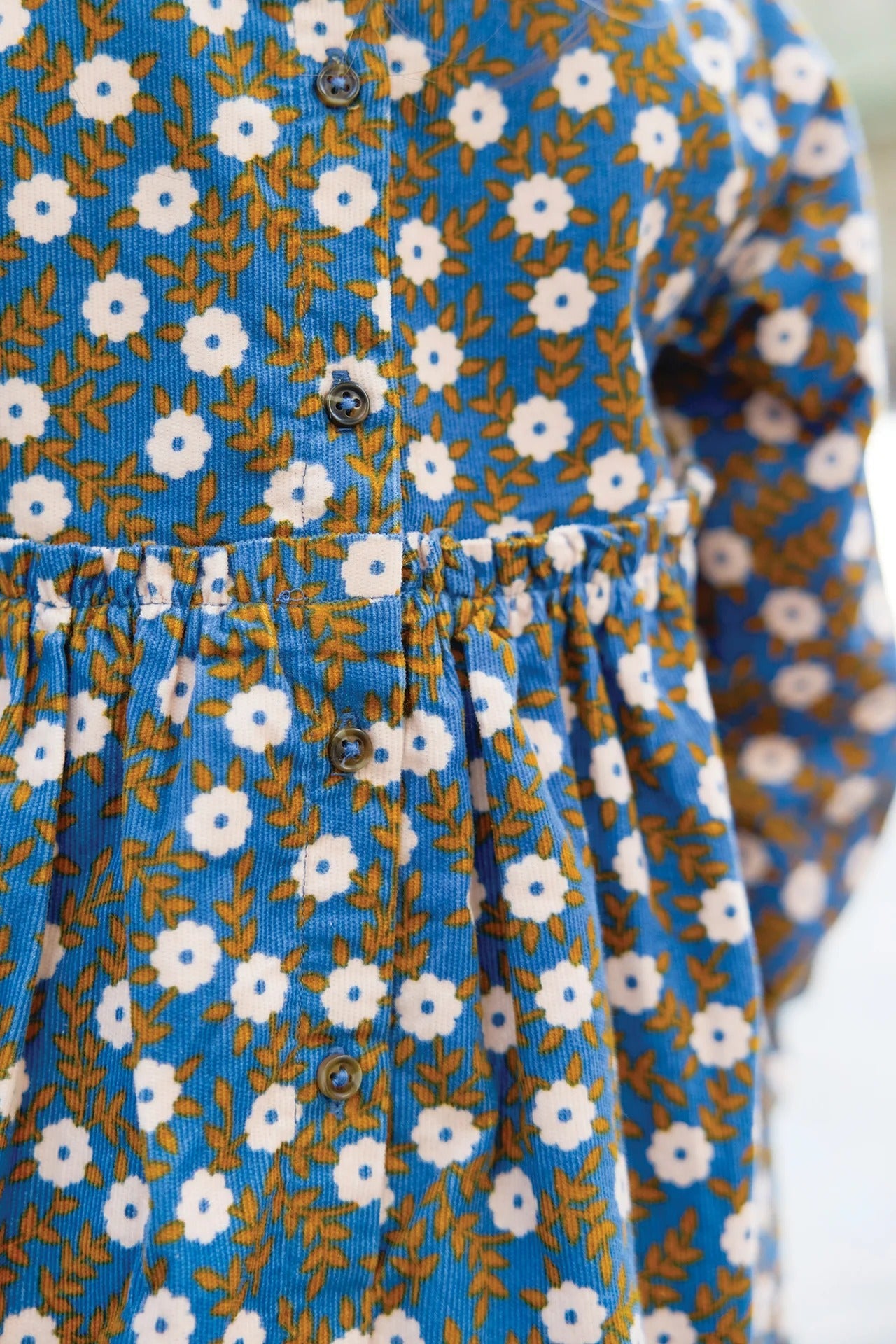 Robe - Dada Bleu Imprimé Fleuri