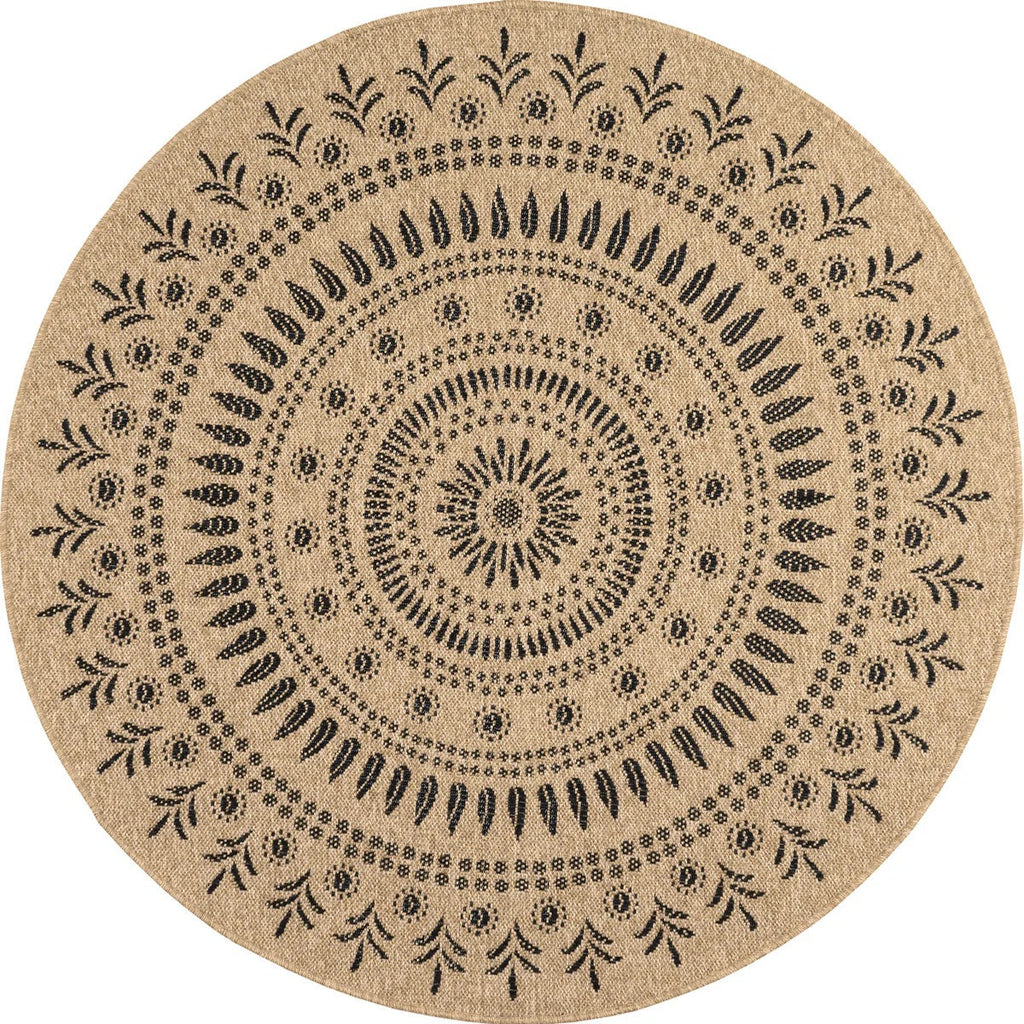 Nature - Tapis D'Intérieur/Extérieur - Polypropylène - Noir