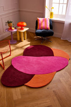 Nuage Sucré - Tapis D'Intérieur - Laine/Coton - Rose