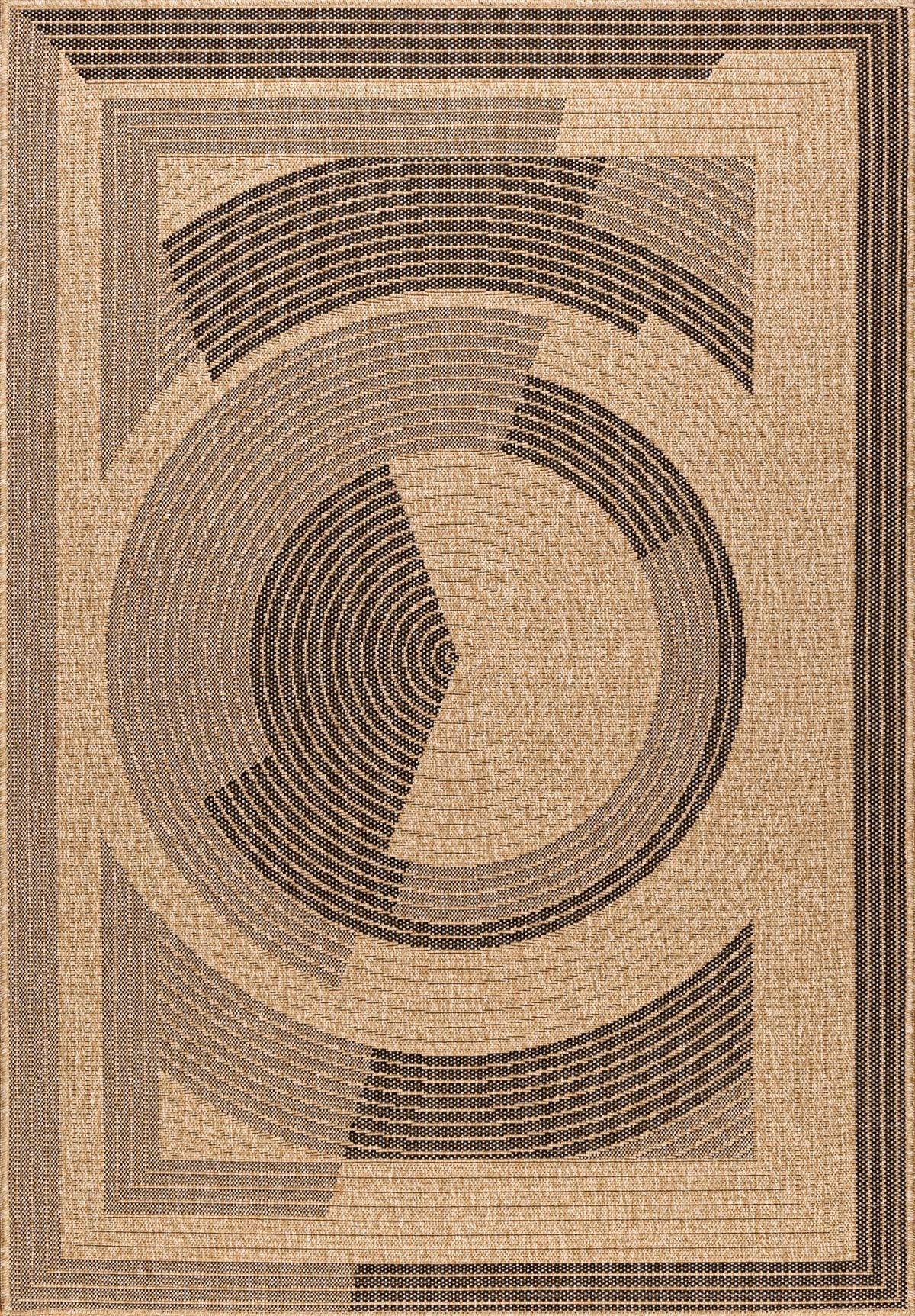 Nature - Tapis D'Intérieur/Extérieur - Polypropylène - Noir