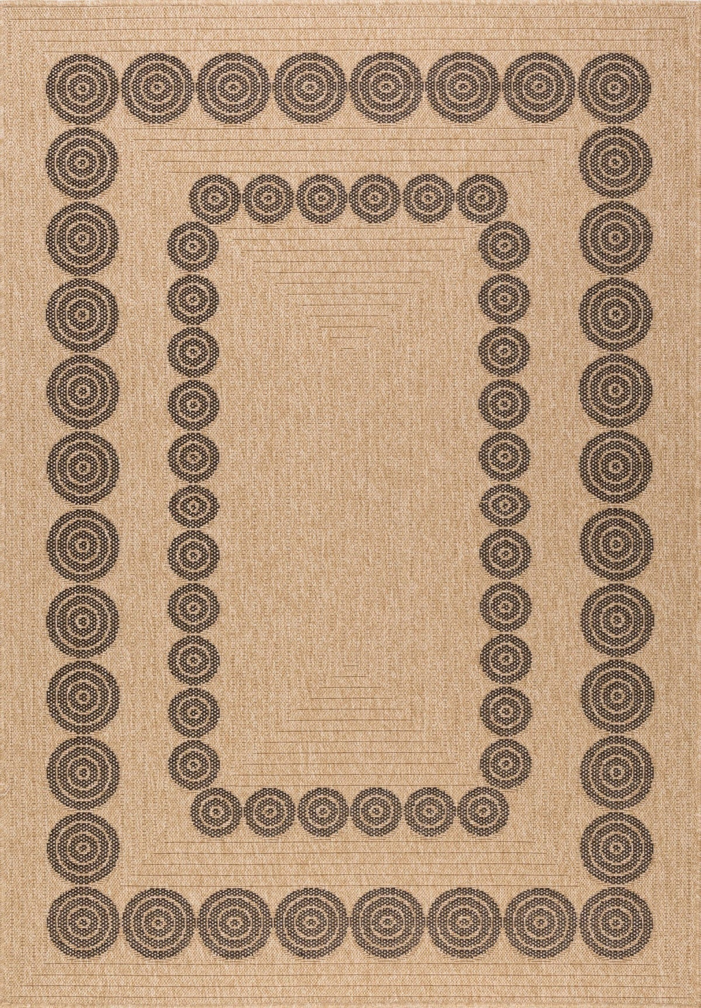Nature - Tapis D'Intérieur/Extérieur - Polypropylène - Noir