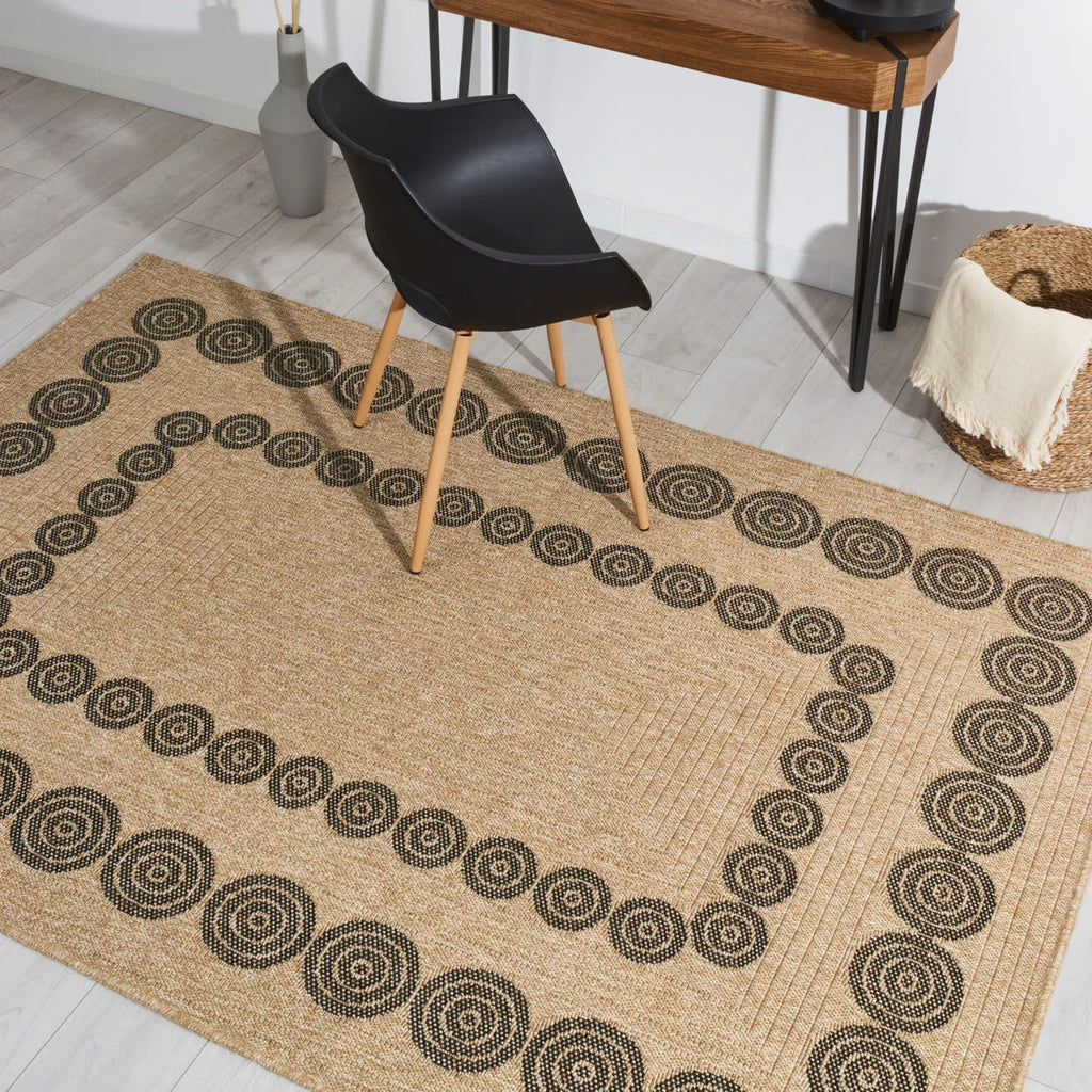 Nature - Tapis D'Intérieur/Extérieur - Polypropylène - Noir