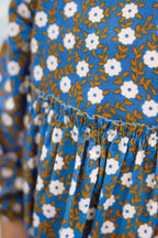 Robe - Dada Bleu Imprimé Fleuri