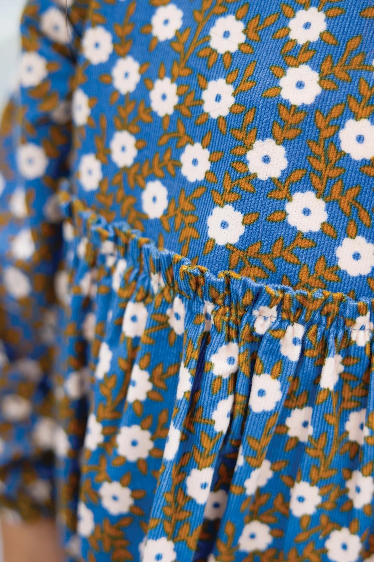 Robe - Dada Bleu Imprimé Fleuri