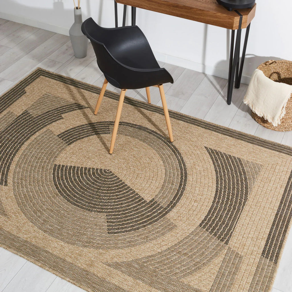 Nature - Tapis D'Intérieur/Extérieur - Polypropylène - Noir