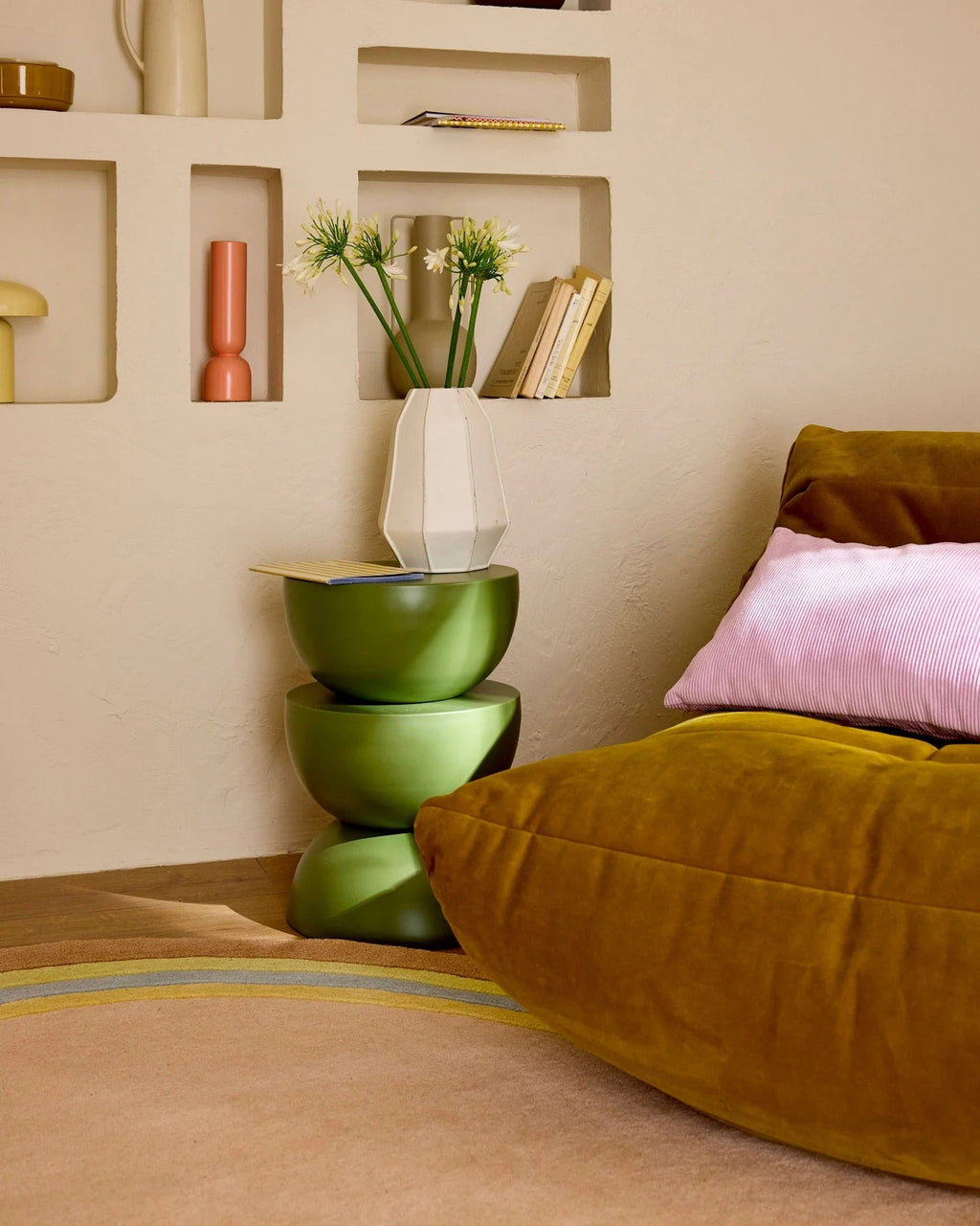 Rayon Tendre - Tapis D'Intérieur - Laine/Coton - Multi